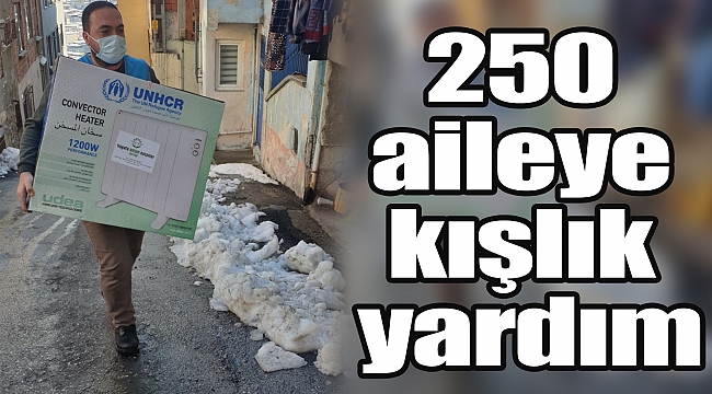 250 aileye kışlık yardım