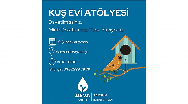 Deva’dan kuş evi atölyesi