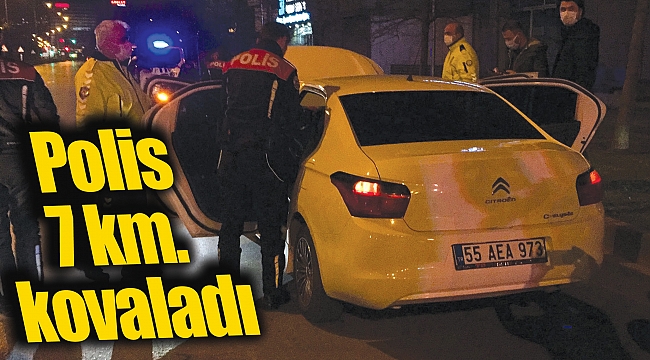 Polis 7 km. kovaladı
