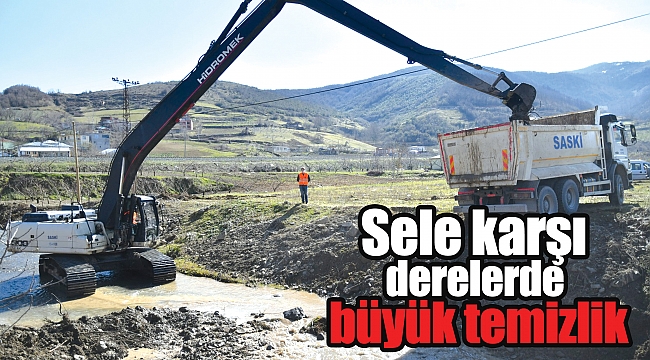 Sele karşı derelerde büyük temizlik