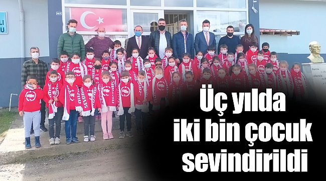 Üç yılda iki bin çocuk sevindirildi