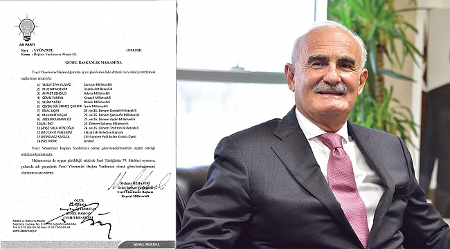 Yılmaz yeniden başkan yardımcısı