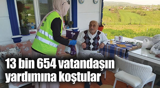 13 bin 654 vatandaşın yardımına koştular