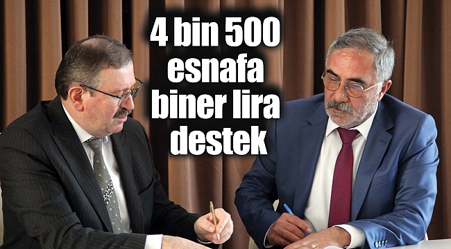 4 bin 500 esnafa biner lira destek