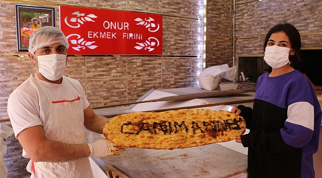 Pide ustasından Anneler Günü hediyesi