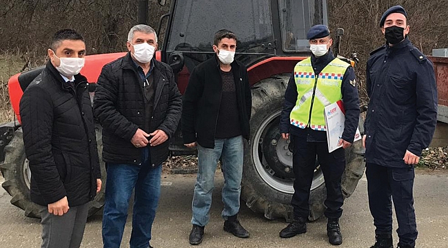 Traktör sürücülerine seminer verildi