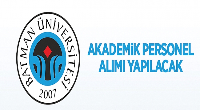 Batman Üniversitesi Rektörlüğünden: