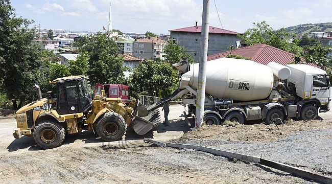 Tekkeköy beton yollarla örülüyor