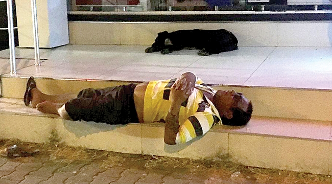 İçkiyi fazla kaçırdı!