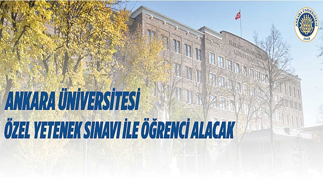ANKARA ÜNİVERSİTESİ REKTÖRLÜĞÜNDEN