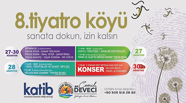 Atakum tiyatroya doyacak