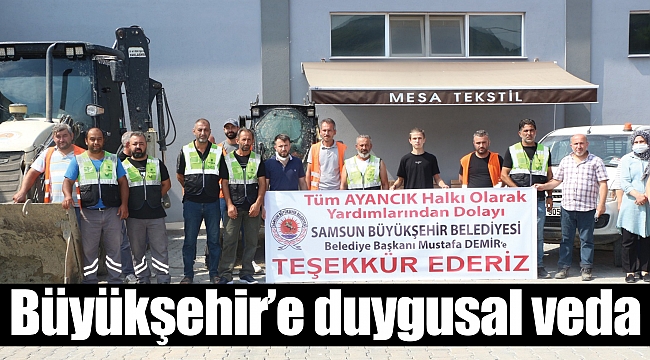 Büyükşehir’e duygusal veda 