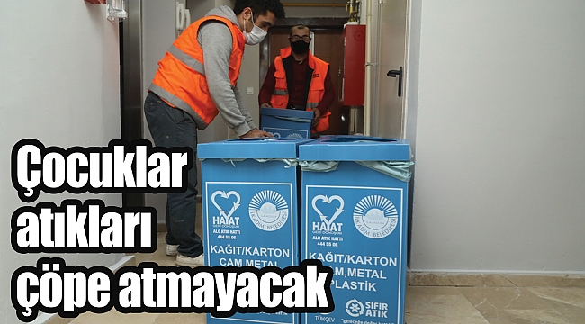 Çocuklar atıkları çöpe atmayacak