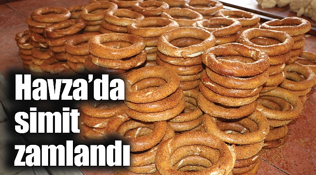 Havza’da simit zamlandı