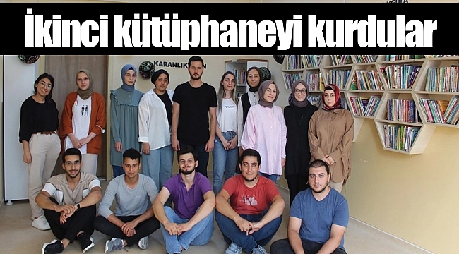 İkinci kütüphaneyi kurdular