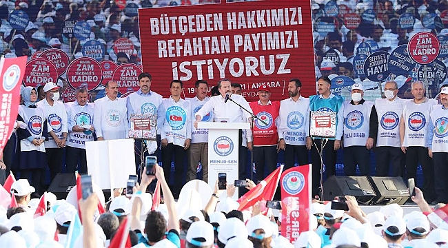 Memur-Sen mitingine Samsun’dan destek