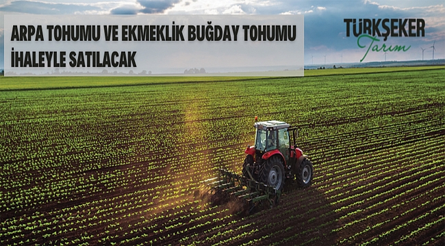 Arpa tohumu ve ekmeklik buğday tohumu ihaleyle satılacak