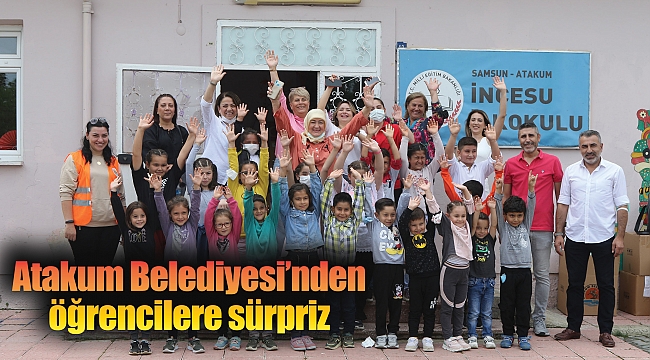 Atakum Belediyesi’nden öğrencilere sürpriz 