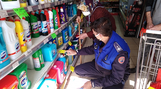 Bafra’da etiket denetimi