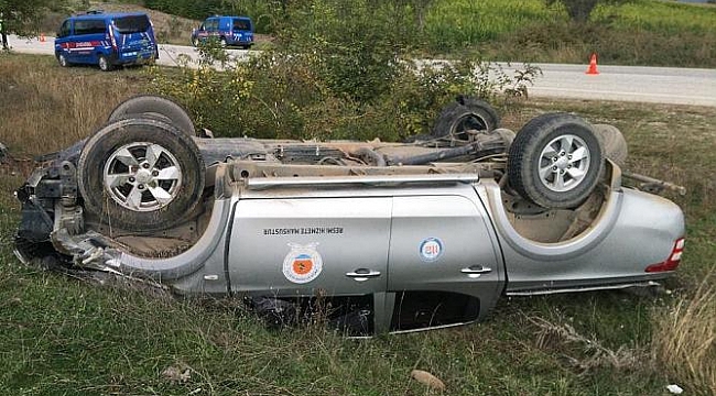 İtfaiye aracı kaza yaptı