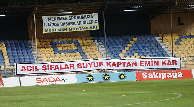 Pankartlı geçmiş olsun mesajı