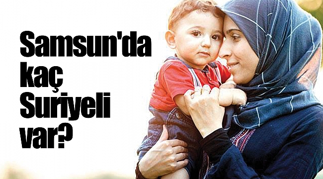 Samsun'da kaç Suriyeli var?