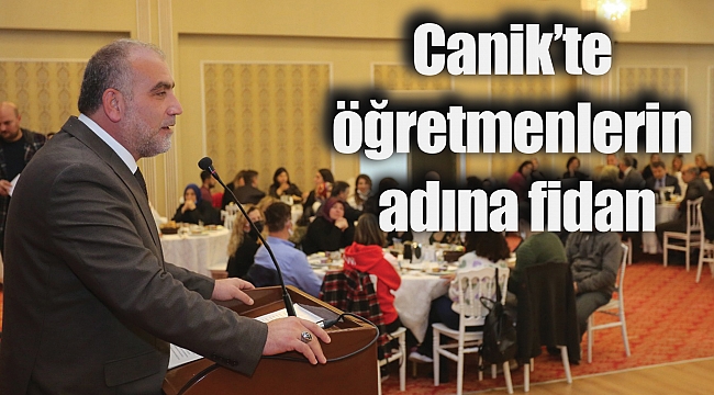 Canik’te öğretmenlerin adına fidan