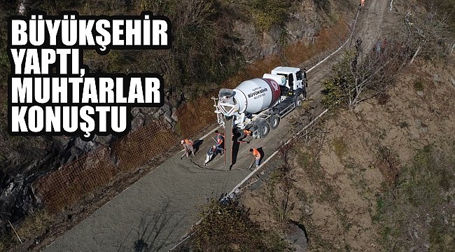 Kırsalda beton yol atağı