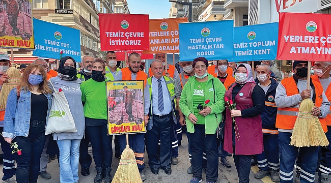 Temiz bir çevre için yürüdüler