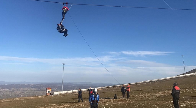 Akdağ’da nefesleri kesen tatbikat
