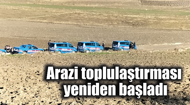 Arazi toplulaştırması yeniden başladı