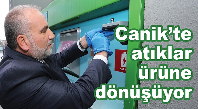 Canik’te atıklar ürüne dönüşüyor