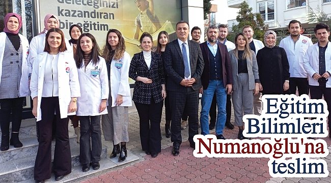 Eğitim Bilimleri Numanoğlu'na teslim