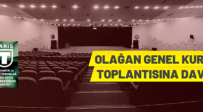 Olağan Genel Kurul Toplantı duyurusu