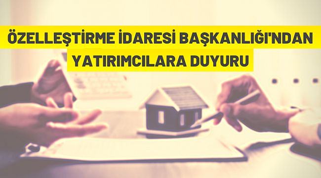 Özelleştirme İdaresi Başkanlığından taşınmaz satışı