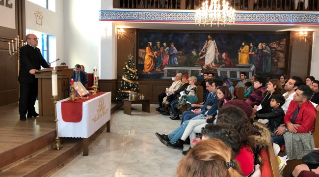 Samsun’da Hristiyanlar Noel’i kutladı