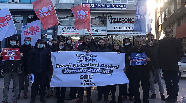 Elektrik zammı protesto edildi