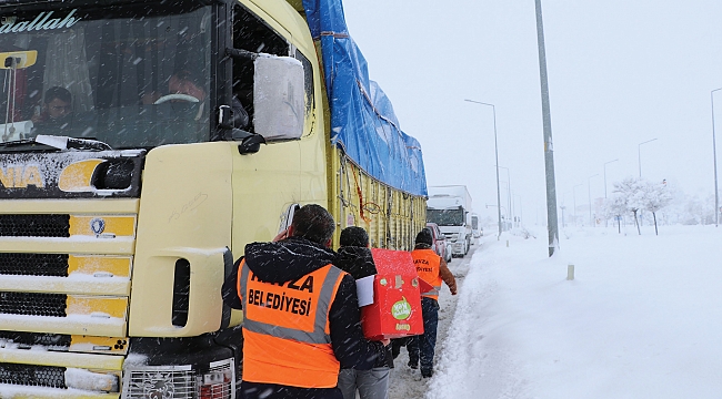 Havza Belediyesi’nden sürücülere kumanya