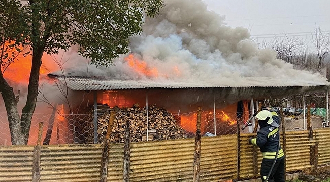 Müstakil evde yangın çıktı