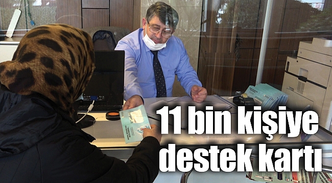 11 bin kişiye destek kartı