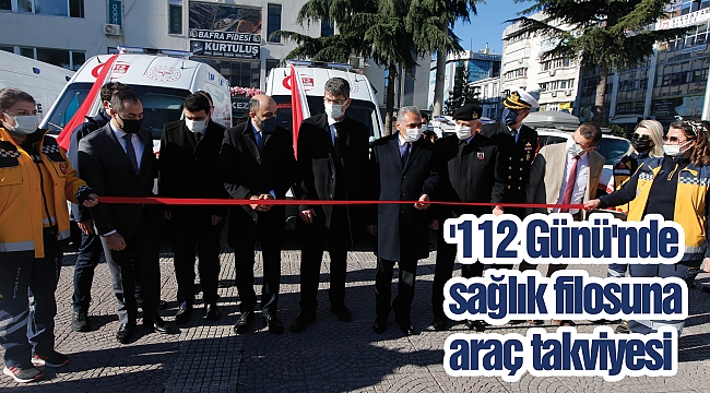 '112 Günü'nde sağlık filosuna araç takviyesi