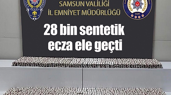 28 bin sentetik ecza ele geçti