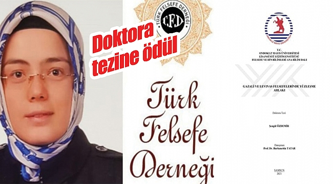 Doktora tezine ödül