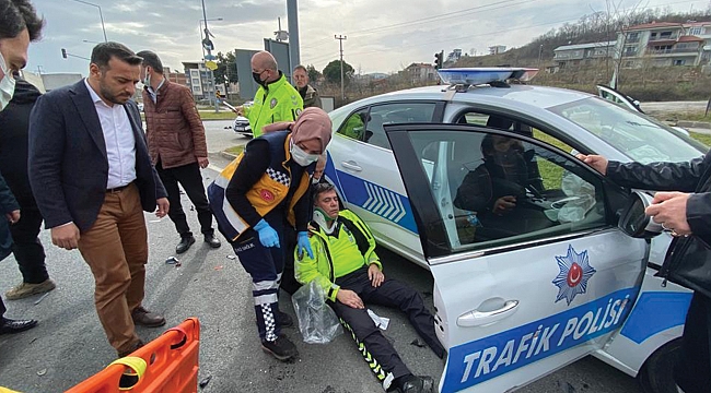 Feci kaza: 1’i polis 2 kişi yaralandı