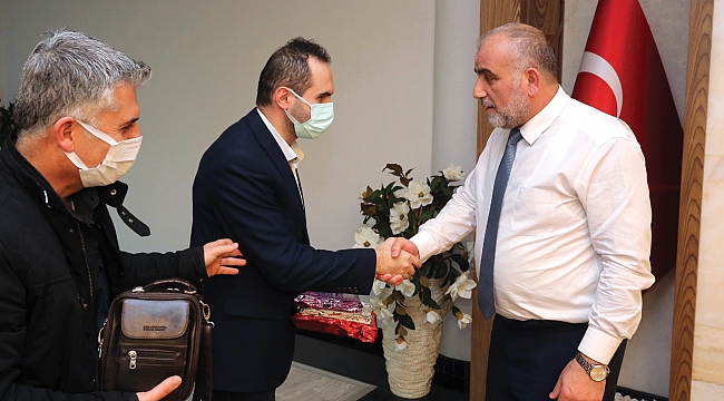 Görme engellilerden Sandıkçı’ya ziyaret