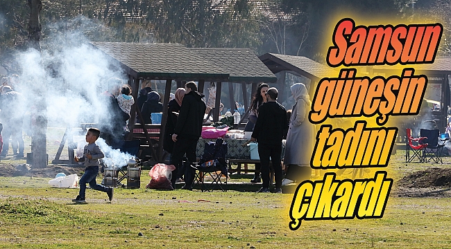 Samsun güneşin tadını çıkardı