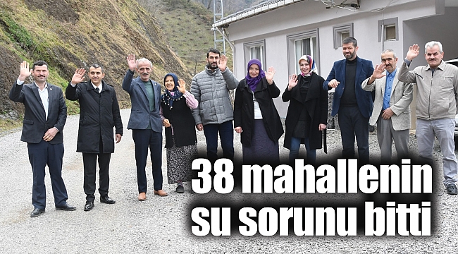 38 mahallenin su sorunu bitti