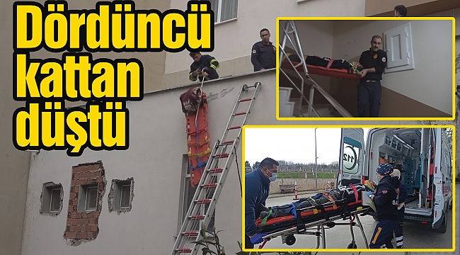 Dördüncü kattan düştü