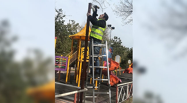 İlkadım’da parklara  güvenlik önlemi