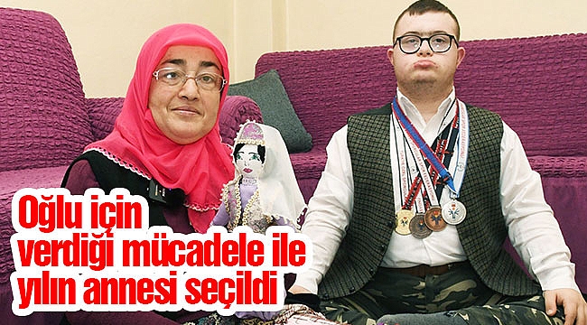 Oğlu için verdiği mücadele ile yılın annesi seçildi
